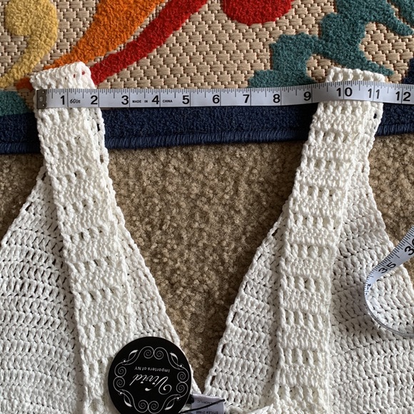 white crochet summer tops size L - Picture 8 of 11